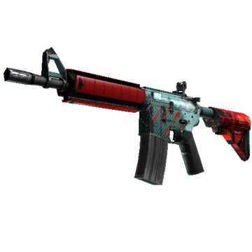 M4A4 | Bullet Rain (Well-Worn)