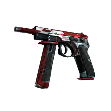 CZ75-Auto | Red Astor (Well-Worn)