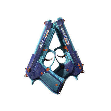 Dual Berettas | Hydro Strike (Battle-Scarred)